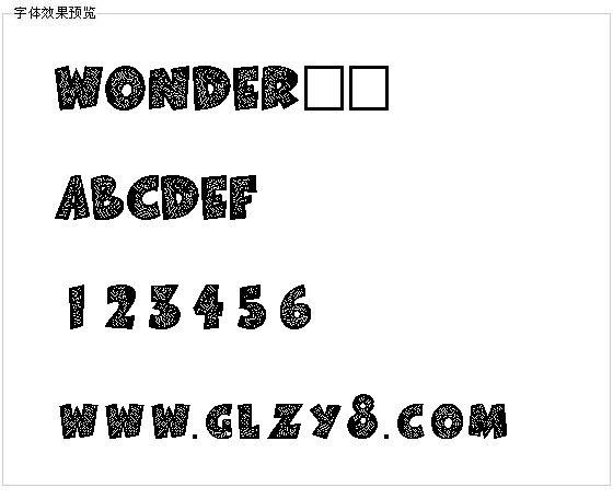 WONDER字体