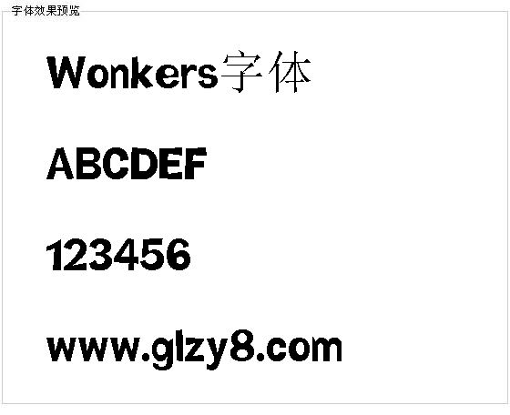 Wonkers字体