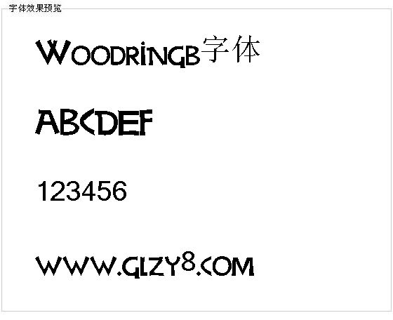 Woodringb字体