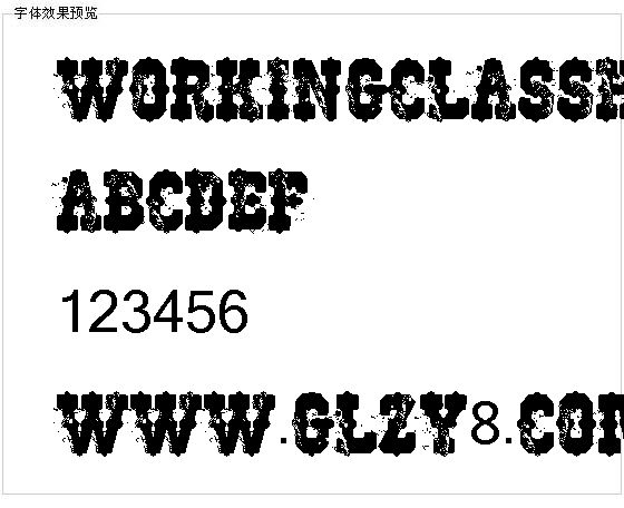 Workingclasshero字体