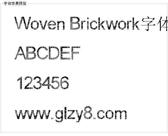 Woven Brickwork字体