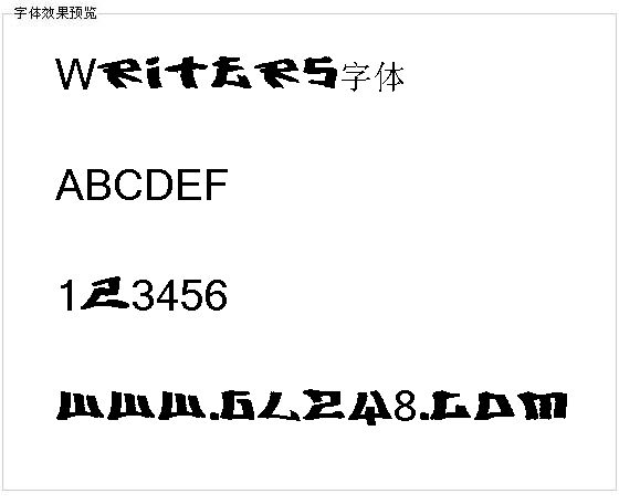 Writers字体