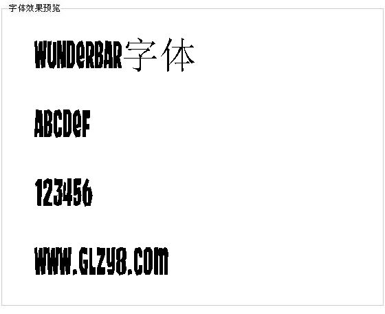 Wunderbar字体