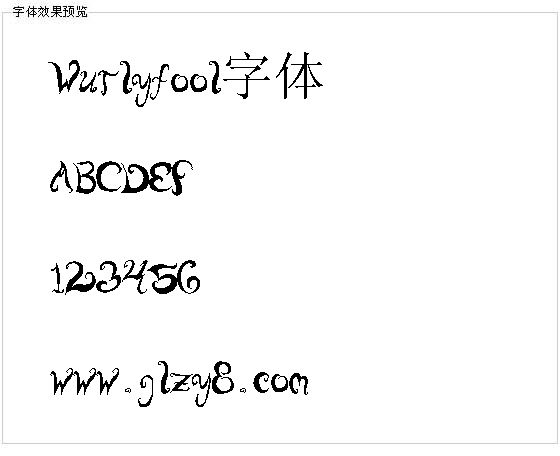 Wurlyfool字体