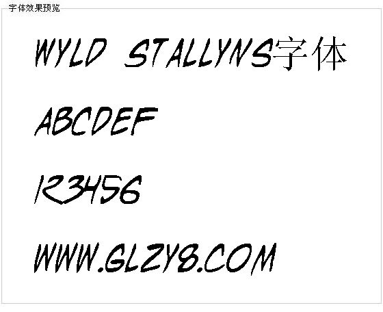 Wyld Stallyns字体