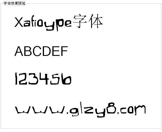 Xafioype字体