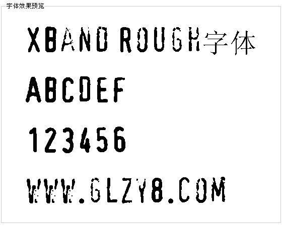 XBand Rough字体