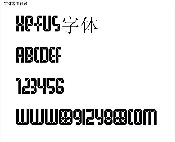 Xefus字体