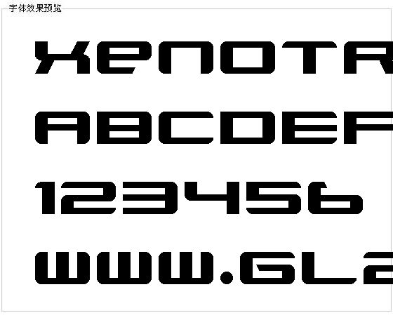 Xenotronbroadstrok字体