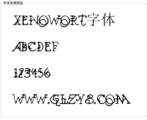 Xenowort字体