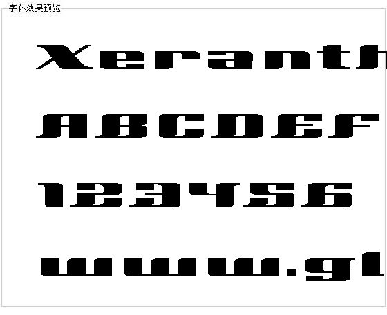 Xeranthemum字体