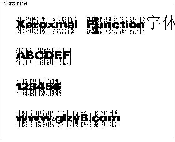 Xeroxmal Function字体