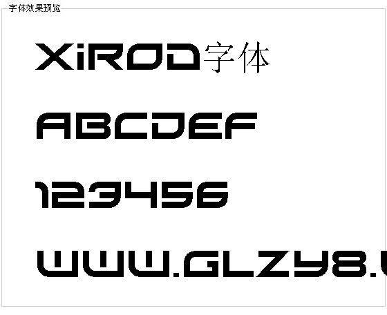 Xirod字体