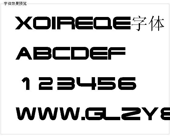 Xoireqe字体