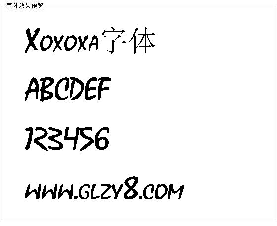 Xoxoxa字体