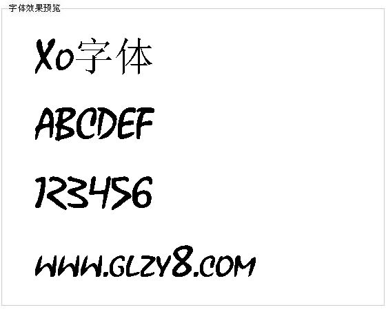 Xo字体