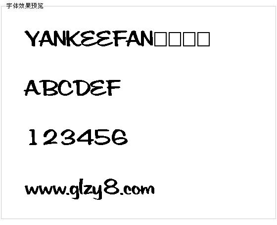 YANKEEFAN字体下载