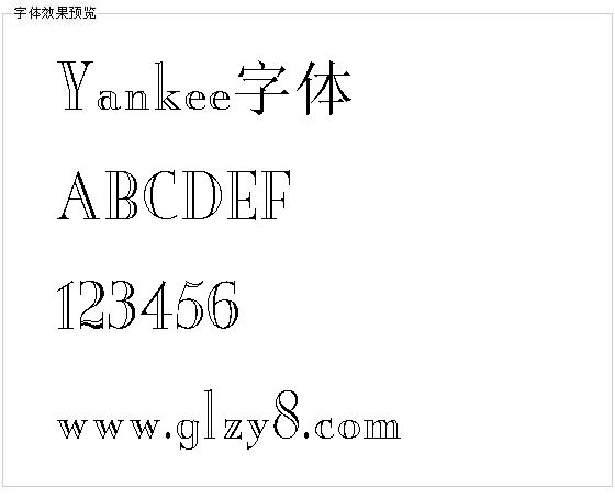 Yankee字体