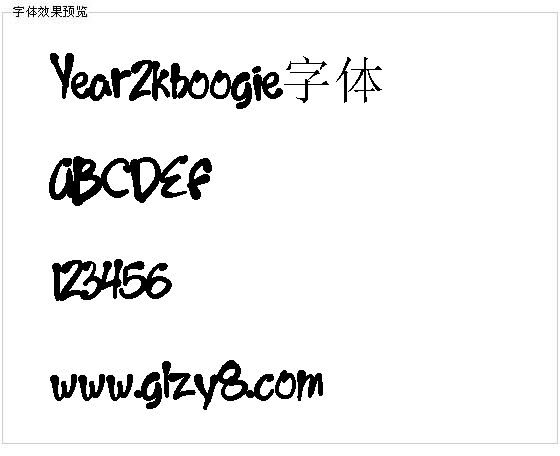 Year2kboogie字体