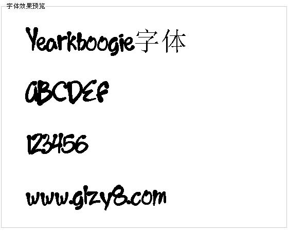 Yearkboogie字体