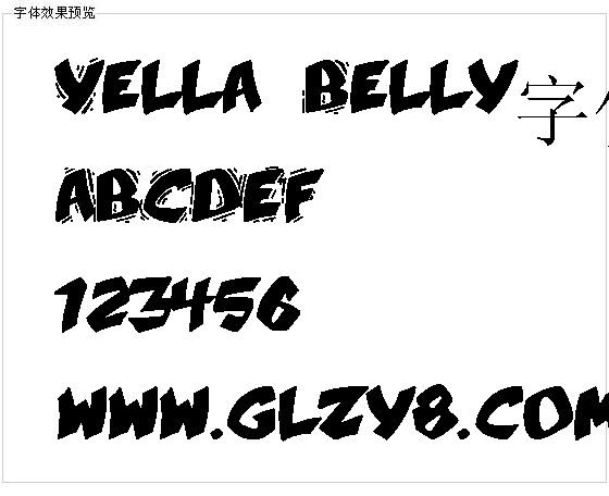 Yella Belly字体