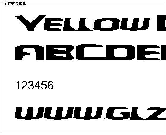 Yellow Dog字体