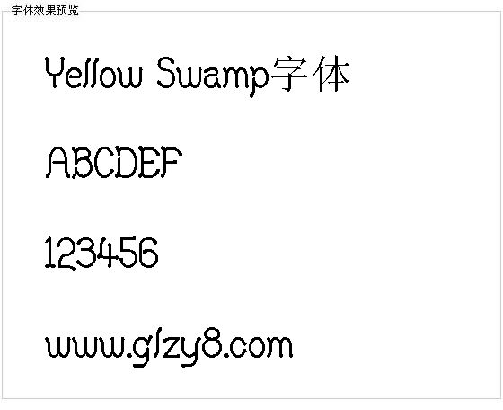 Yellow Swamp字体