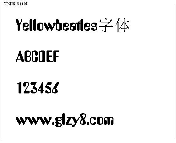 Yellowbeatles字体