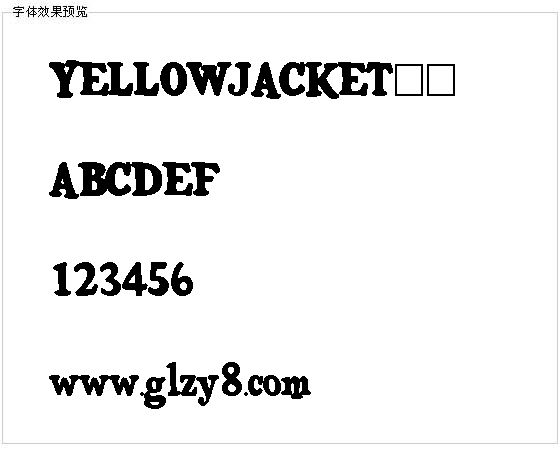 YELLOWJACKET字体