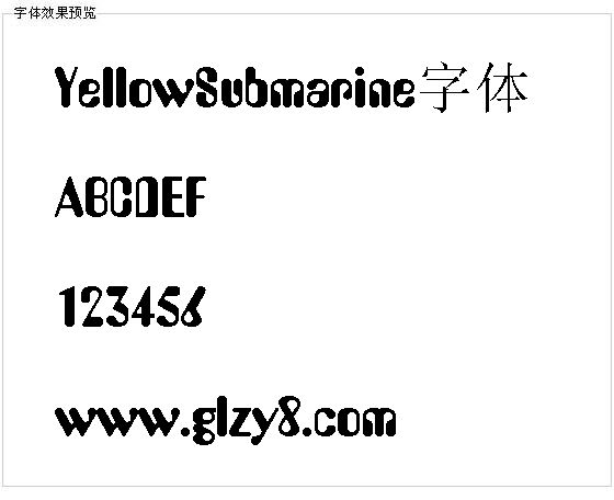 YellowSubmarine字体