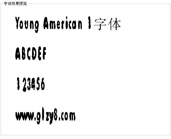 Young American 1字体