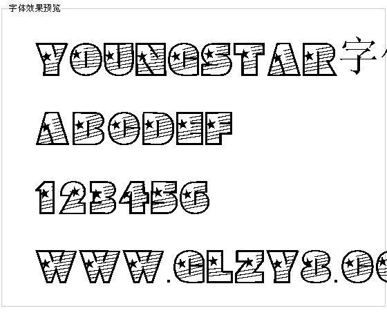 YoungStar字体