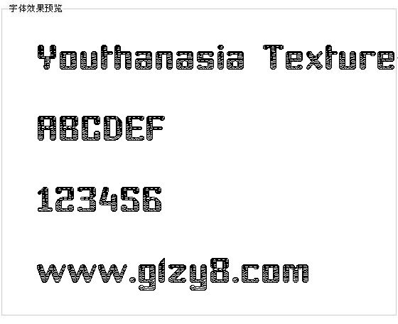 Youthanasia Texture字体