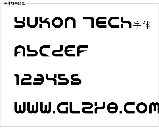 Yukon Tech字体