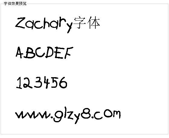 Zachary字体