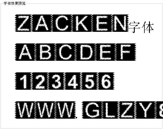 Zacken字体