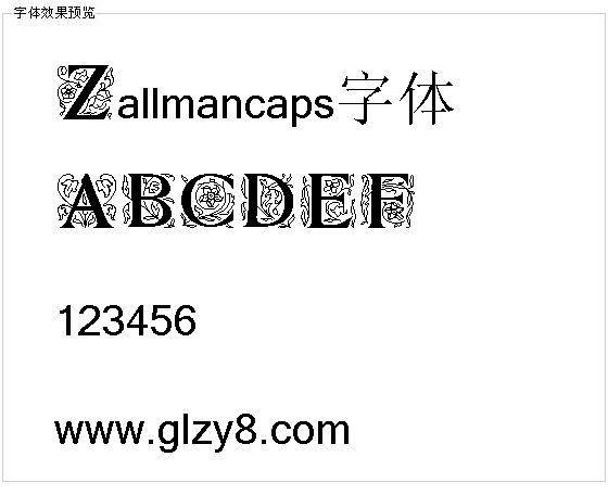 Zallmancaps字体