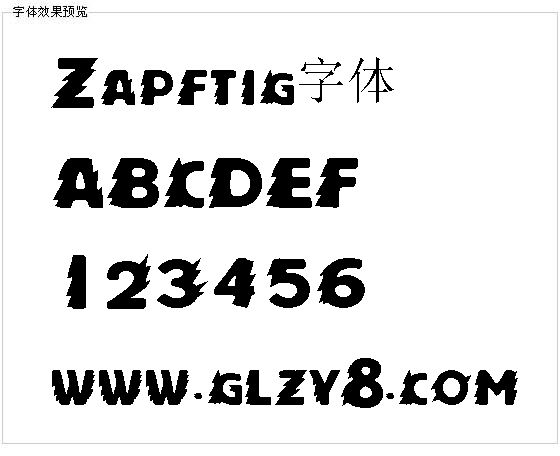 Zapftig字体