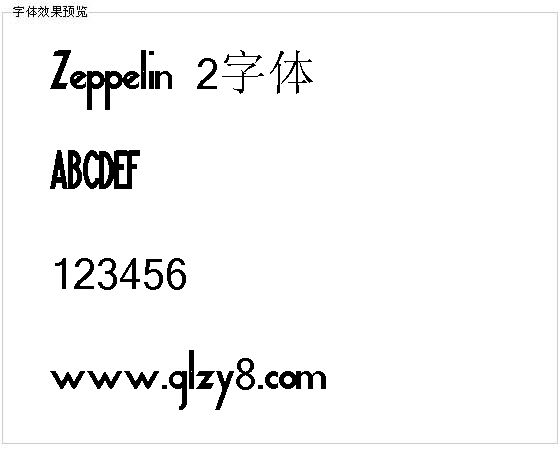 Zeppelin 2字体