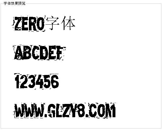 Zero字体