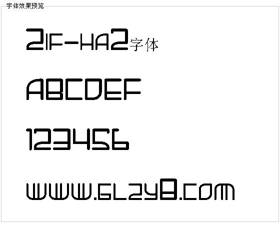 Zif-ha2字体