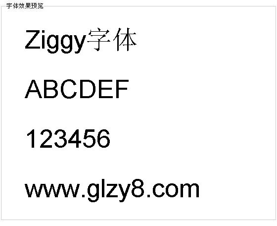 Ziggy字体