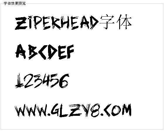 Ziperhead字体