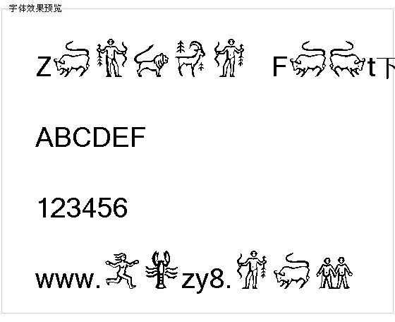 Zodiac Font下载字体