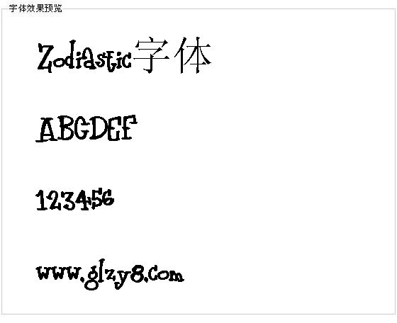 Zodiastic字体