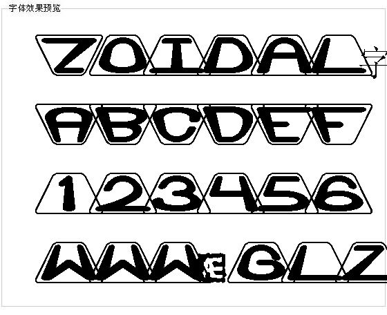 Zoidal字体