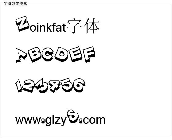 Zoinkfat字体