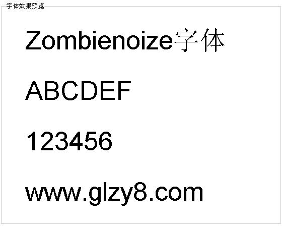 Zombienoize字体