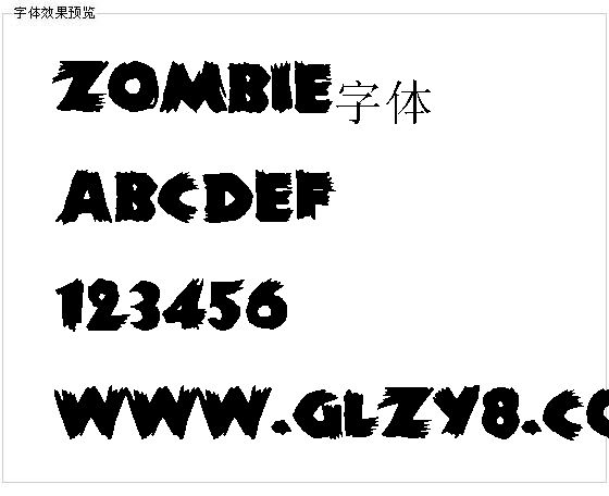 Zombie字体