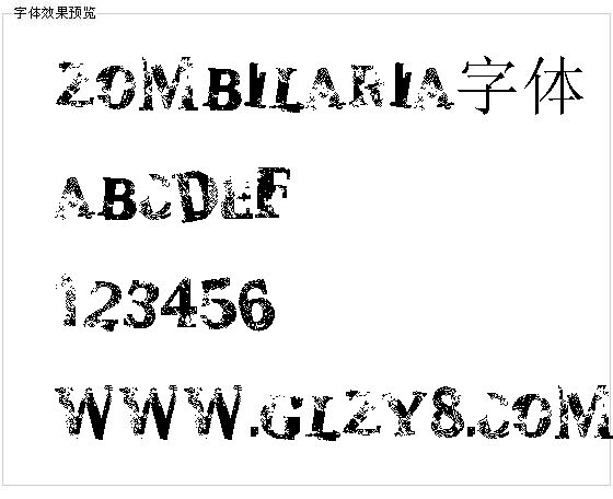 zombilaria字体